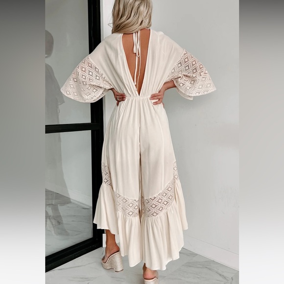 HONESTLY SWEET KIMONO SLEEVE JUMPSUIT - Picture 3 of 5